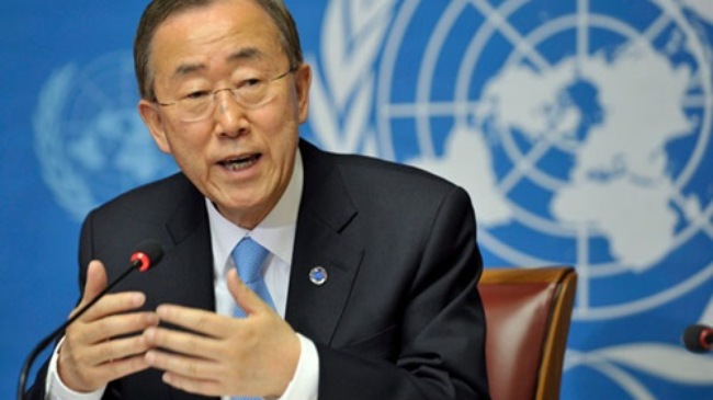 Tổng thư ký LHQ Ban Ki-moon. (Ảnh: AP)