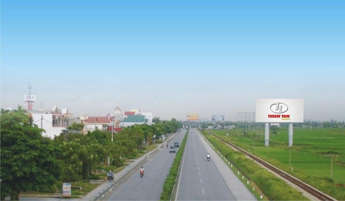 Phối cảnh dự án mở rộng, nâng cấp quốc lộ 1 qua Quảng Ngãi, đoạn BOT do Công ty Thiên Tân-Thành An đảm nhiệm.