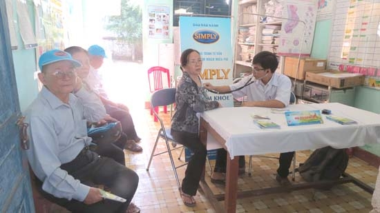 Hội CTĐ tỉnh tổ chức khám chữa bệnh cho người nghèo TP.Quảng Ngãi.