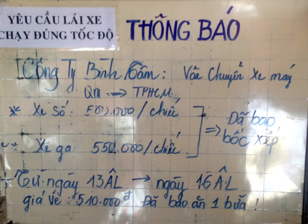 Doanh nghiệp vận tải thông báo hết vé đi Sài Gòn đến ngày 13 âm lịch.