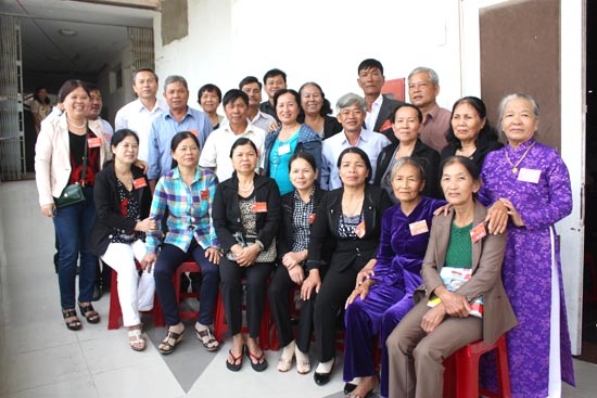 Các đồng chí nguyên là thành viên Đội biệt động thị xã Quảng Ngãi trong ngày gặp mặt.  