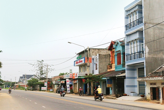   Một góc khu dân cư thôn Cộng Hòa 2, xã Tịnh Ấn Tây.