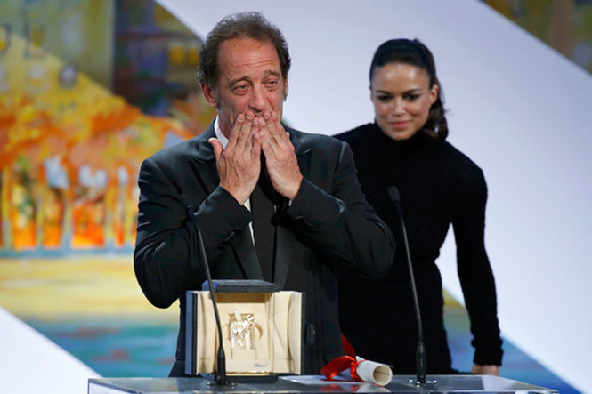  Diễn viên Vincent Lindon, Nam diễn viên xuất sắc nhất tại Cannes 2015 - Ảnh: Reuters