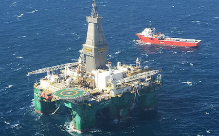 : Các công ty Anh thăm dò dầu ngoài ngơi Falklands/Malvinas. (Ảnh: Telegraph)