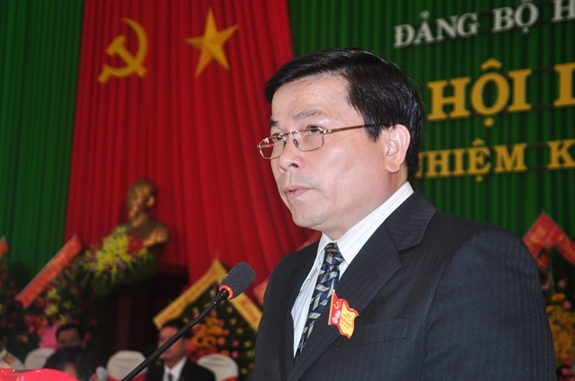 Phó Bí thư Tỉnh ủy Trần Văn Minh phát biểu chỉ đạo tại đại hội