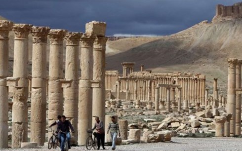  Thành phố cổ Palmyra. Ảnh: BBC.