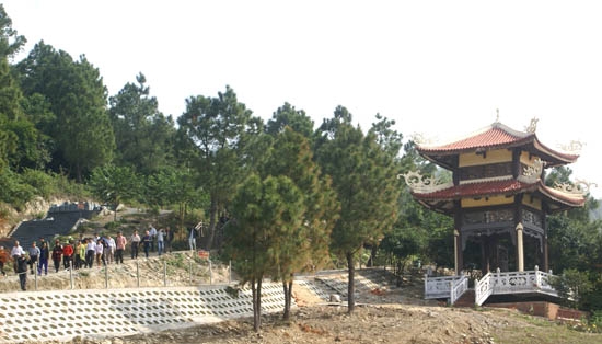  Khu mộ Đại tướng ở Vũng Chùa tiếp tục được hoàn thiện.