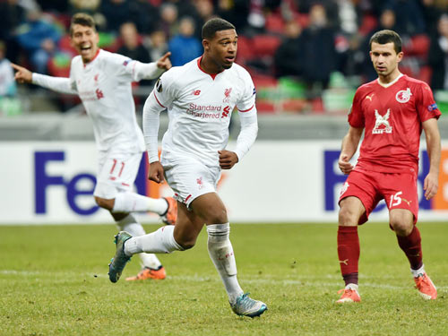 Tiền vệ Jordon Ibe ghi bàn vào lưới chủ nhà Rubin Kazan giúp Liverpool giành 3 điểm trọn vẹn
