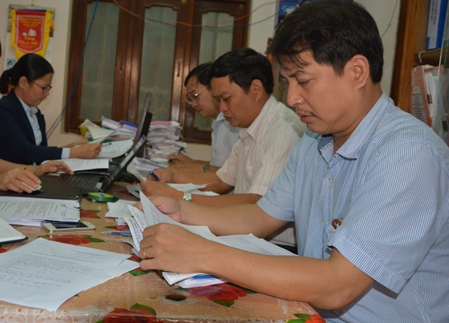 Đoàn kiểm tra liên ngành 1119 của tỉnh kiểm tra tại Công ty Phong Thành.