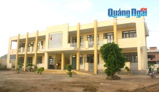 Trung tâm dạy nghề huyện Lý Sơn sắp hoàn thành.