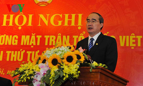 Ông Nguyễn Thiện Nhân, Ủy viên Bộ Chính trị, Chủ tịch UBTƯ MTTQ Việt Nam