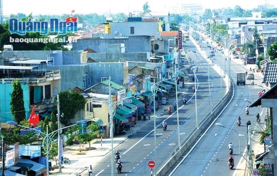 Dự án nâng cấp, mở rộng Quốc lộ 1 vừa hoàn thành, đưa vào sử dụng (đoạn qua thị trấn La Hà, huyện Tư Nghĩa).