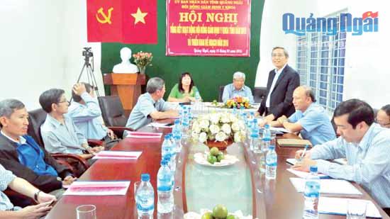 Phó Chủ tịch Thường trực UBND tỉnh Lê Quang Thích phát biểu chỉ đạo hội nghị. Ảnh: KN