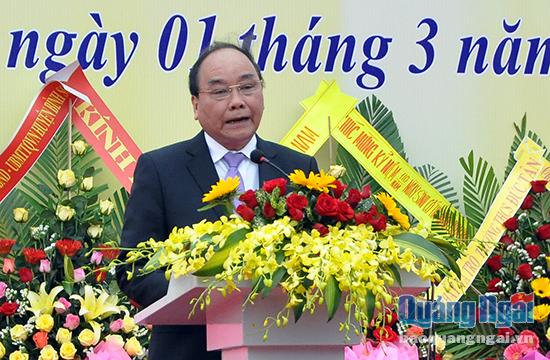Phó Thủ tướng Nguyễn Xuân Phúc phát biểu tại lễ kỷ niệm