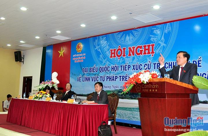 đồng chí Nguyễn Hòa Bình- Bí thư Trung ương Đảng, Viện trưởng VKSND tối cao