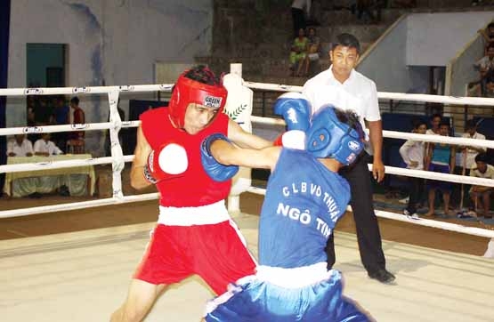 Boxing là một trong vài môn mũi nhọn của thể thao Quảng Ngãi. Ảnh: H.T