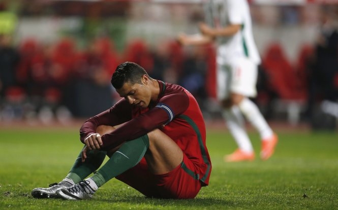  Ronaldo gây thất vọng trước Bulgaria. Ảnh: Reuters