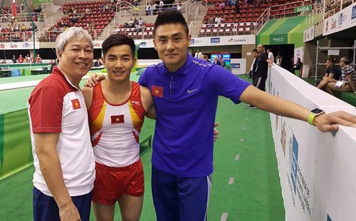 VĐV Phạm Phước Hưng sau khi giành vé dự Olympic 2016. Ảnh: tienphong.vn