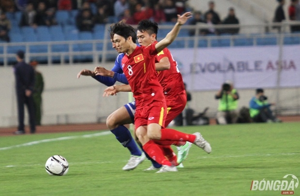  Đội tuyển Việt Nam tụt một bậc trên bảng xếp hạng FIFA vừa công bố. Ảnh: Nhật Minh.