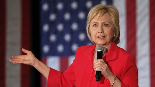  Bà Hillary Clinton tuyên bố đã đánh bại đối thủ Bernie Sanders. Ảnh: Getty Images