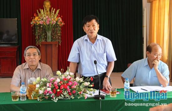Chủ tịch UBND tỉnh Trần Ngọc Căng phát biểu chỉ đạo tại buổi làm việc