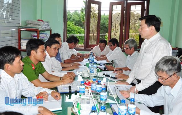 Phó Bí thư Tỉnh ủy Trần Văn Minh phát biểu tại buổi làm việc