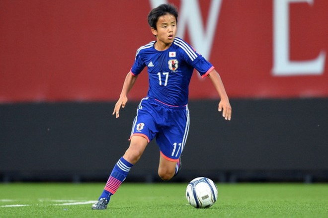 Takefusa Kubo góp công mang chiến thắng về cho U16 Nhật Bản. Ảnh: Internet.