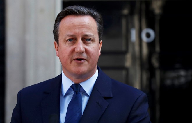 Thủ tướng Anh David Cameron thông báo từ chức ngày 24/6. Ảnh: Reuters