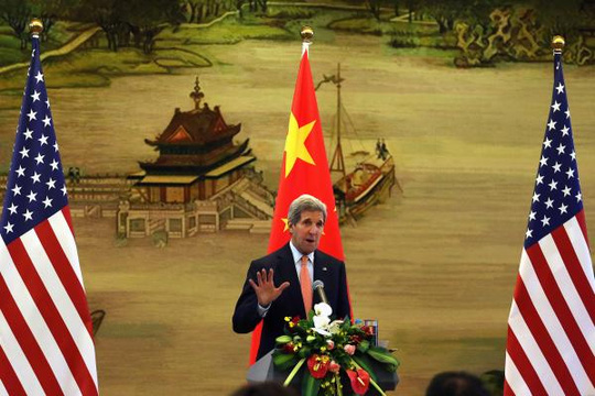 Ngoại trưởng Kerry nói rõ rằng nếu Bắc Kinh đơn phương lập ADIZ trên các vùng biển tranh chấp, Washington sẽ “buộc phải hành động”. Ảnh: UPI