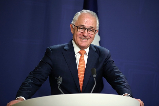 Thủ tướng Úc Malcolm Turnbull tuyên bố chiến thắng ngày 10-7Ảnh: AP