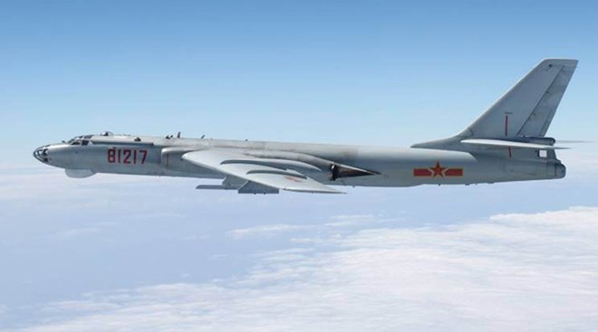 Máy bay ném bom H-6 của Trung Quốc. (Nguồn: RT)