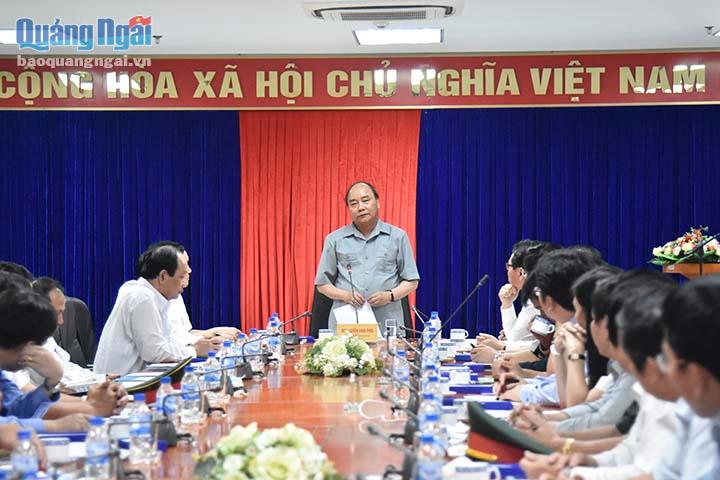 Thủ tướng Chính phủ Nguyễn Xuân Phúc phát biểu tại buổi làm việc với BSR