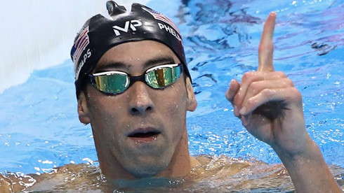   Michael Phelps giành HCV thứ 4 tại Olympic 2016, cũng là tấm HCV Olympic thứ 22 trong sự nghiệp. (Ảnh: Getty)