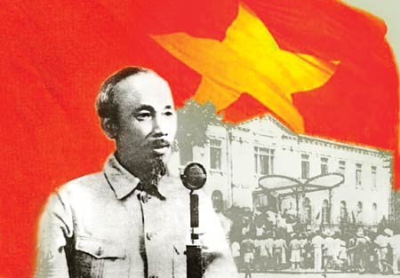 ngày 2.9.1945, tại vườn hoa Ba Đình (thủ đô Hà Nội) lịch sử trước cuộc mít tinh của gần một triệu đồng bào, Chủ tịch Hồ Chí Minh thay mặt Chính phủ Lâm thời đọc Bản Tuyên ngôn Độc lập