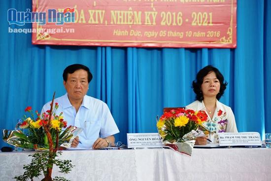 Đại biểu Quốc hội tỉnh Quảng Ngãi tiếp xúc cử tri tại xã Hành Đức