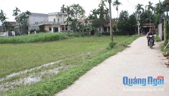 Khu dân cư ở huyện Sơn Tịnh ngày càng khởi sắc.