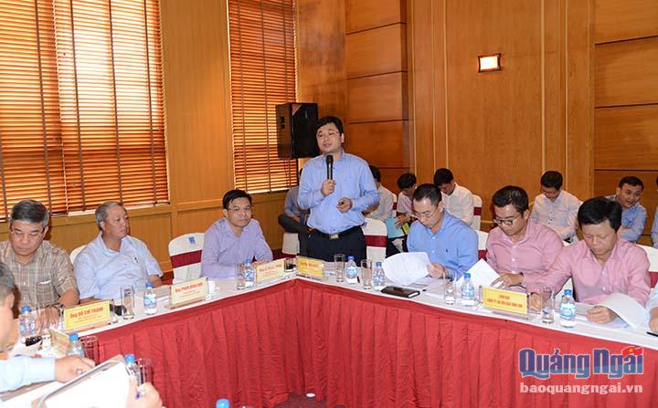 Ông Trần Ngọc Nguyên- Tổng Giám đốc BSR báo cáo tình hình sản xuất kinh doanh 9 tháng đầu năm 2016