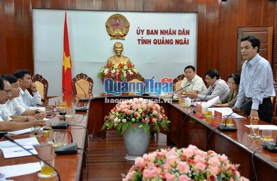 Phó Chủ tịch UBND tỉnh Đặng Ngọc Dũng phát biểu chỉ đạo tại cuộc họp