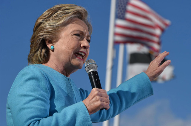 Ứng viên tổng thống Dân chủ Mỹ Hillary Clinton. (Ảnh: AFP)