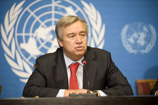 Tân Tổng Thư ký Liên Hợp Quốc Antonio Guterres.