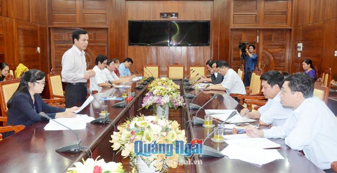  Phó Chủ tịch UBND tỉnh Đặng Ngọc Dũng phát biểu kết luận cuộc họp.