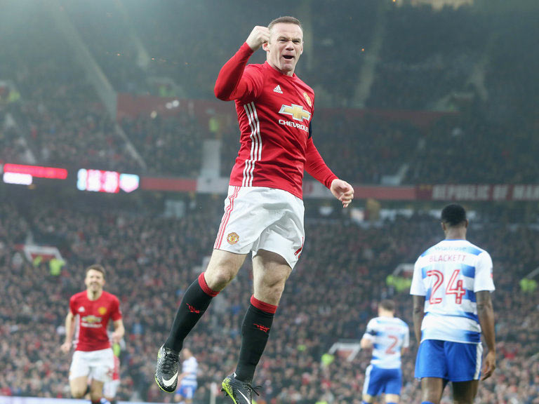  Wayne Rooney vui mừng sau pha ghi bàn mở tỷ số cho Man.United. Ảnh: Sportinglife