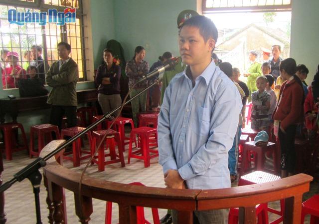 Bị cáo Dương Nguyễn Nhật Trường  tại phiên tòa