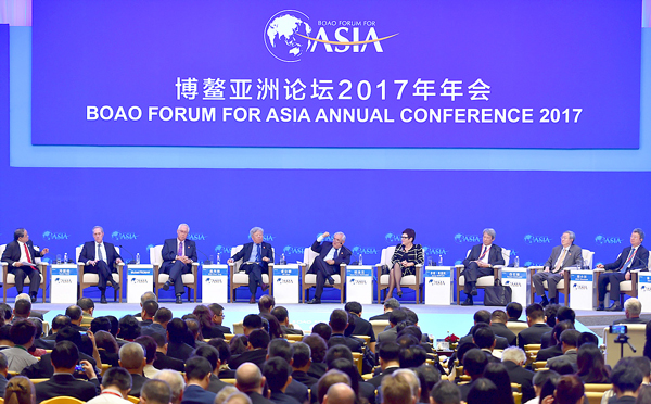  Các đại biểu tại phiên họp toàn thể của Diễn đàn châu Á Bác Ngao 2017