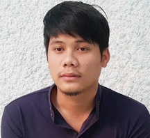 Đối tượng Dương Minh Cảnh bị Công an huyện Ba Tơ bắt giữ. ẢNH: T.S