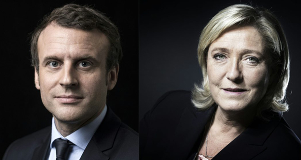 Hai ứng viên Emmanuel Macron và Le Pen sẽ bước vào vòng 2 cuộc bầu cử Tổng thống Pháp.