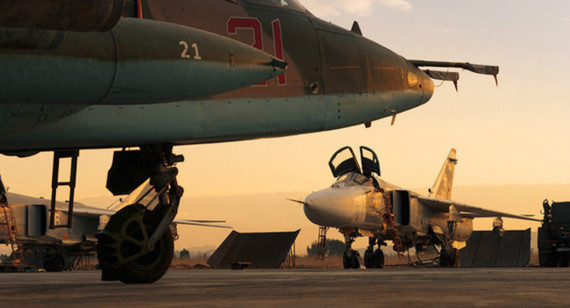  Máy bay Nga tại căn cứ Hmeimim ở Syria. Ảnh: Sputnik