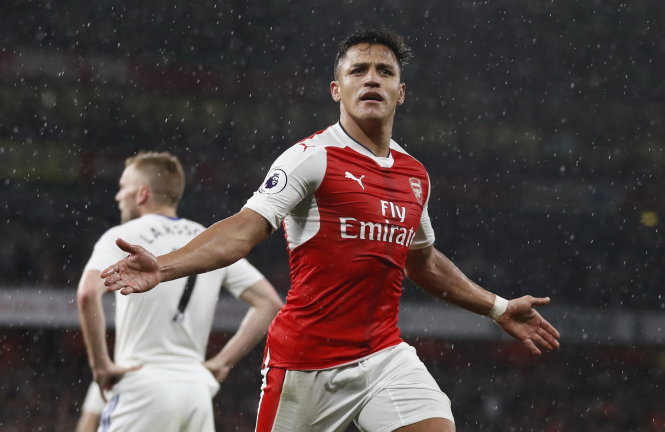 Sanchez - người hùng của Arsenal trong chiến thắng trước Sunderland. Ảnh: REUTERS