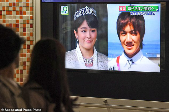   Công chúa Mako sẽ sớm đính hôn với Kei Komuro. Ảnh: AP