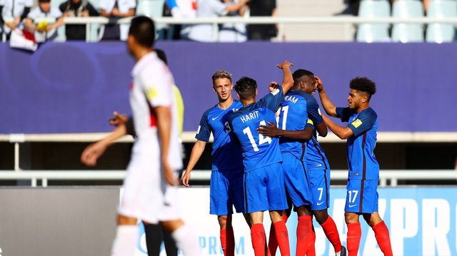  U20 Pháp đã có chiến thắng chung cuộc 4-0 trước U20 Việt Nam và giành vé vào vòng 1/8 trước 1 trận đấu. (Ảnh: FIFA)